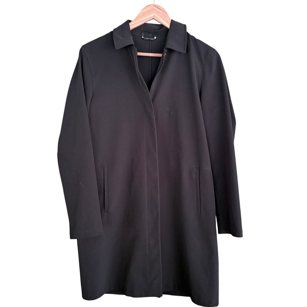 Weekend Max Mara Zip Jacket 8 M Black Coat Zip Capsule M Academia Prep Old Money